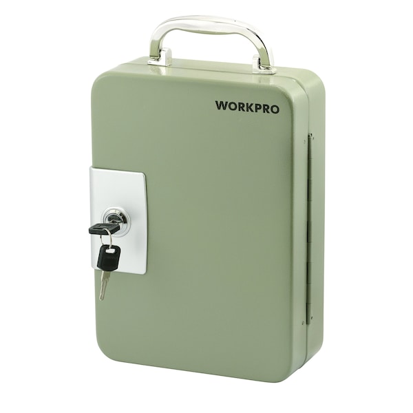 Prime-Line WORKPRO W082082 48 Key Steel Cabinet with Keyed Lock and Handle 10 x 7 x 3 in. W082081 - main